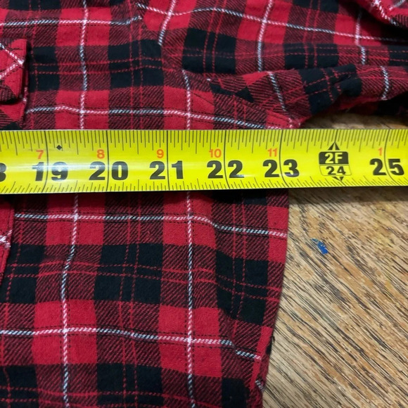 Wrangler Wrancher Mens Western Large Flannel Pearl Snap Long Sleeve Shirt - Picture 4 of 5